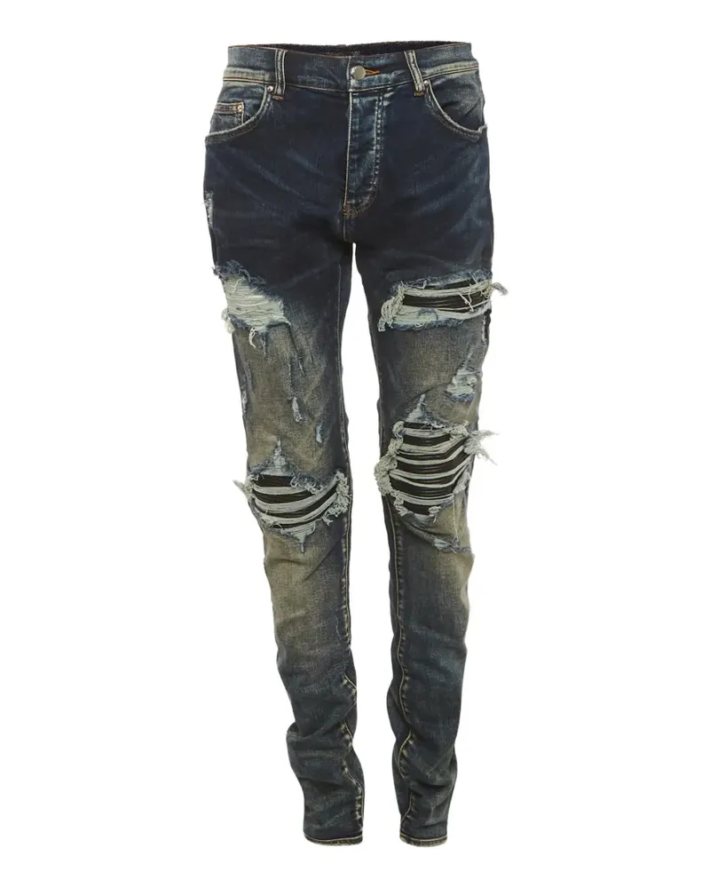 Amiri distressed skinny-fit jeans - Blau Blau