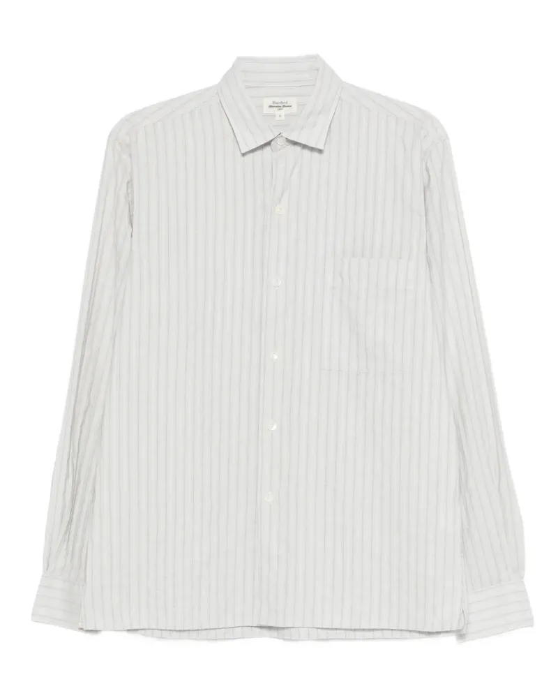 Hartford Hemd mit gestreifter Tasche - Blau Blau