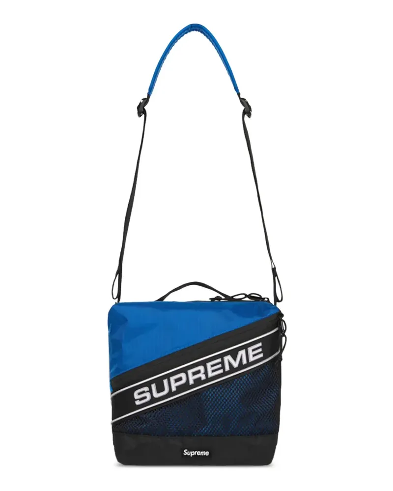 Supreme Being logo-detail shoulder bag - Blau Blau