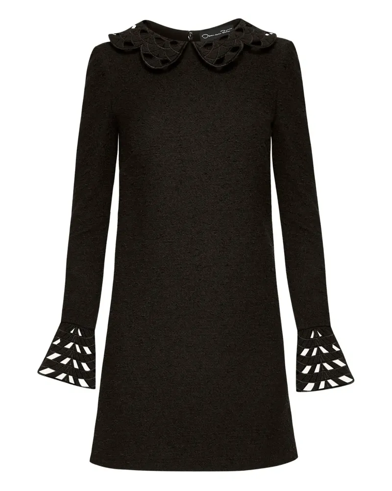 Oscar de la Renta Kleid mit Glockenärmeln - Schwarz Schwarz