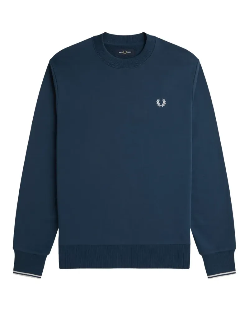 Fred Perry Sweatshirt mit Logo-Stickerei - Blau Blau
