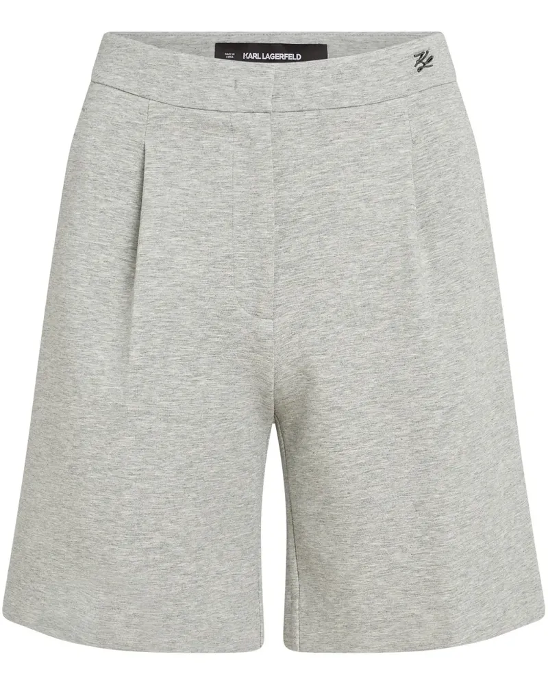 Karl Lagerfeld Double Jersey-Shorts - Grau Grau