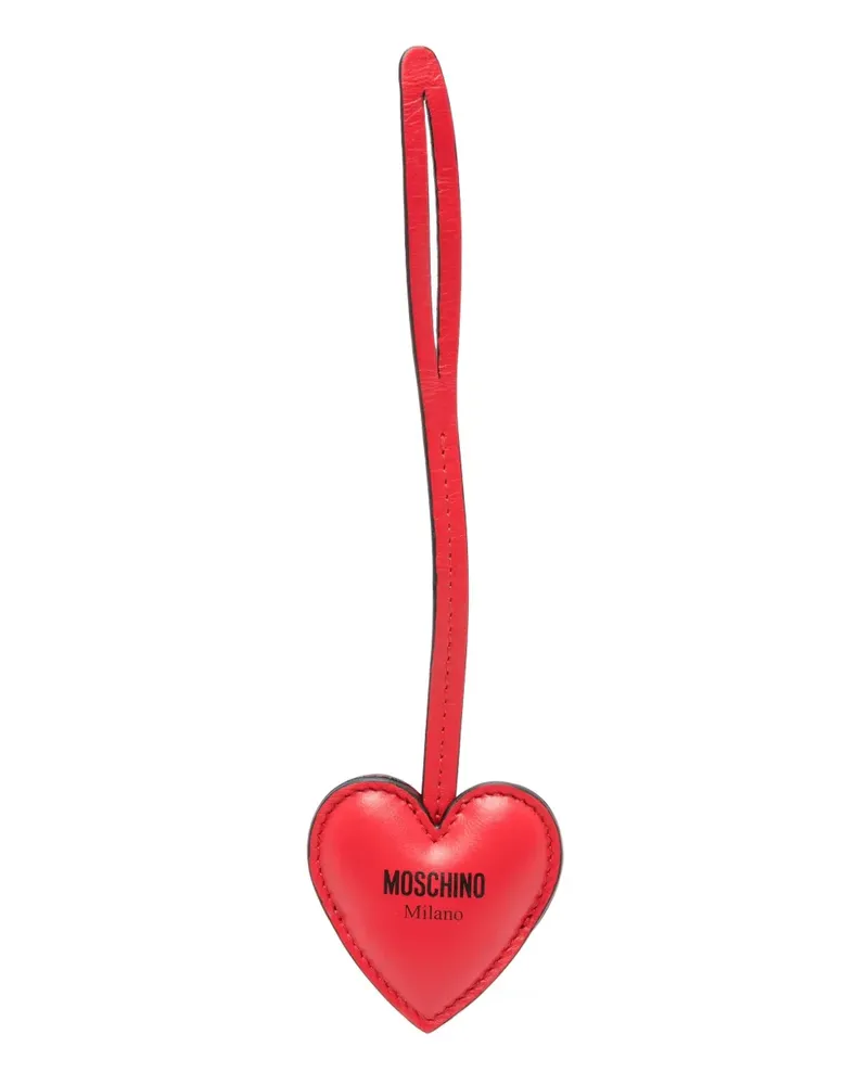 Moschino Schlüsselanhänger mit Herzform - Rot Rot