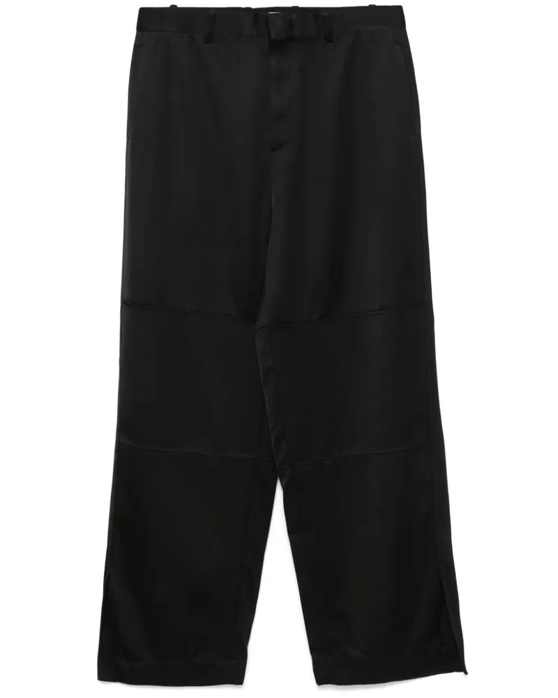 Jil Sander Klassische Twill-Hose - Schwarz Schwarz