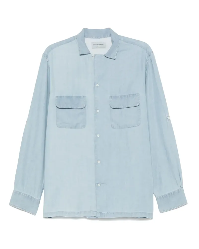 Officine Generale Leto Hemd - Blau Blau