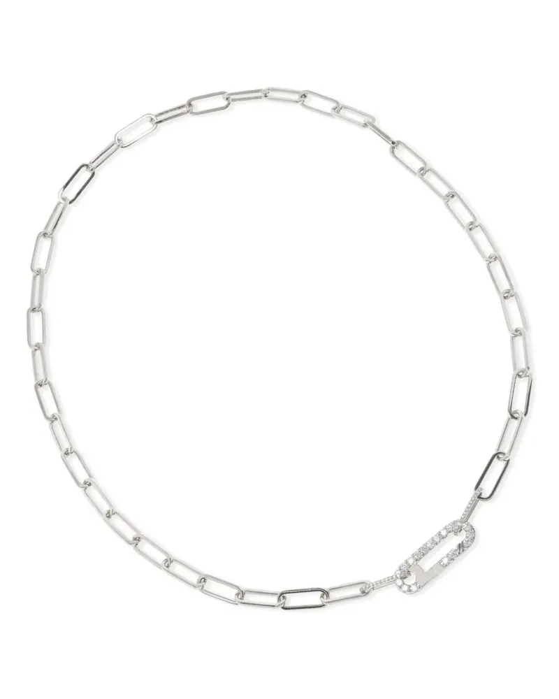 Alinka 14kt Linka Weißgoldhalskette mit Diamant - Silber Silber