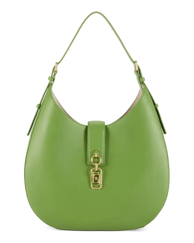 Elisabetta Franchi logo-charm shoulder bag - Grün Grün