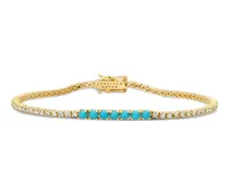Tennisarmband mit Diamanten - Gold