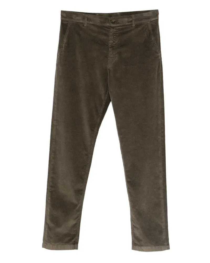 Canali Straight-Leg-Hose aus Cord - Grün Grün