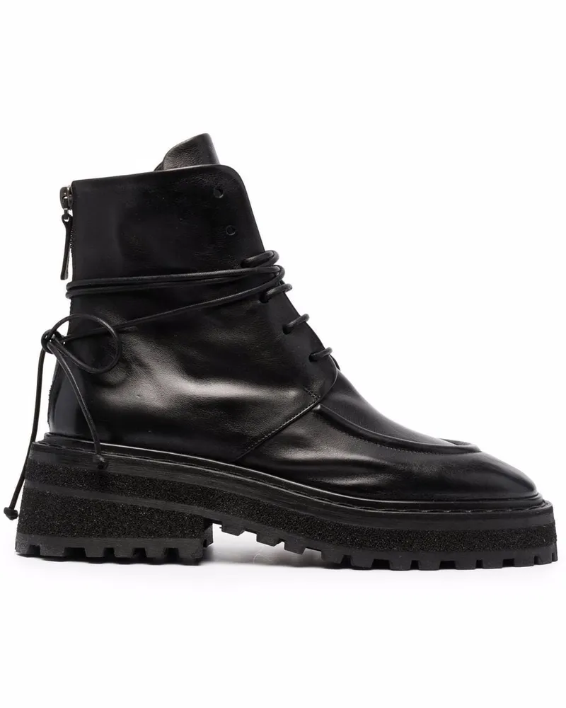 Marsèll Stiefel aus Leder - Schwarz Schwarz