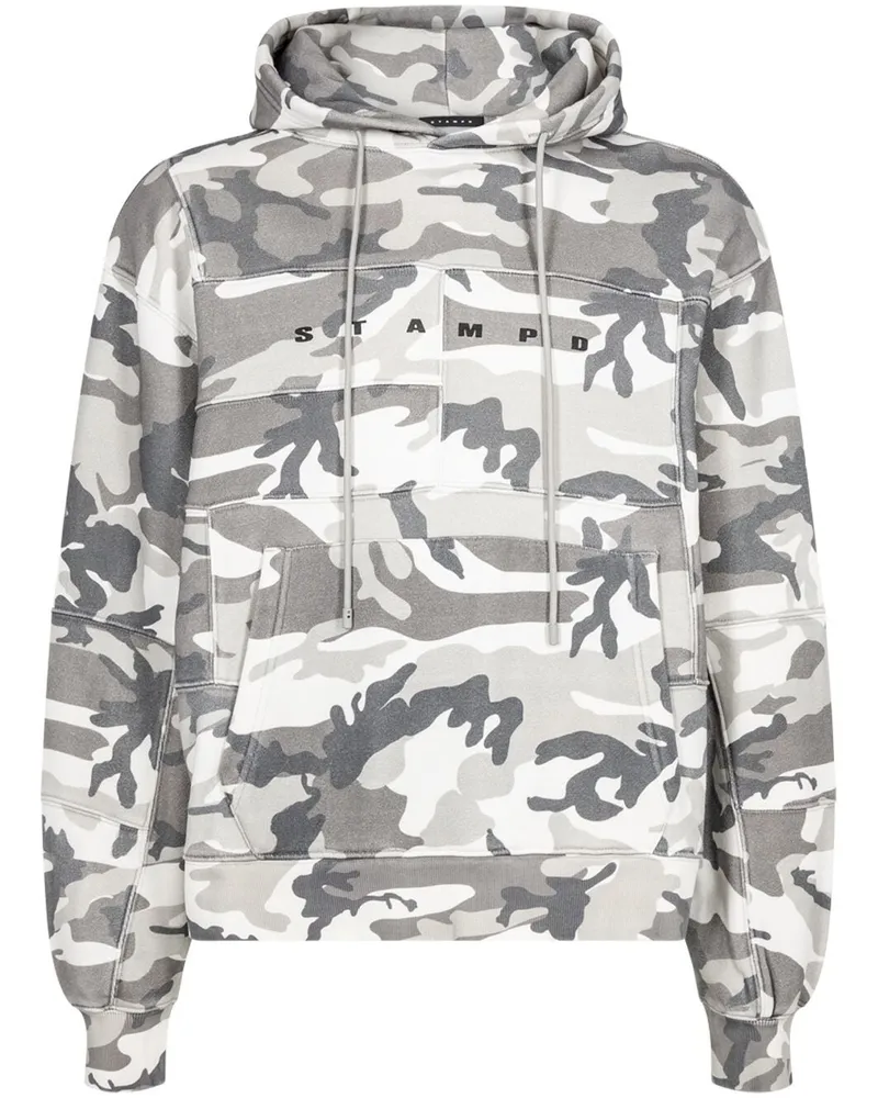 Stampd Hoodie mit Camouflage-Print Nude