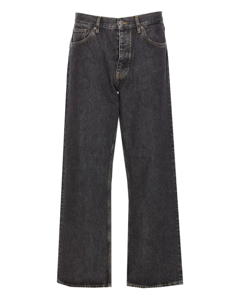 Sunflower Five-Pocket-Jeans mit Logo-Patch - Schwarz Schwarz