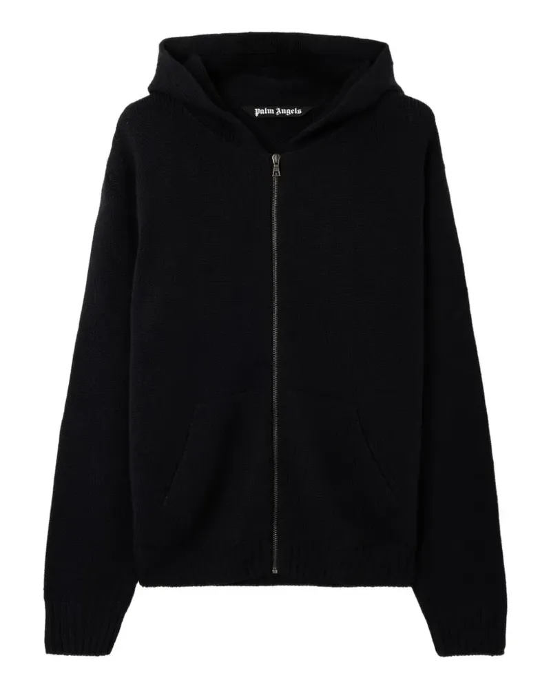 Palm Angels zip hoodie - Schwarz Schwarz