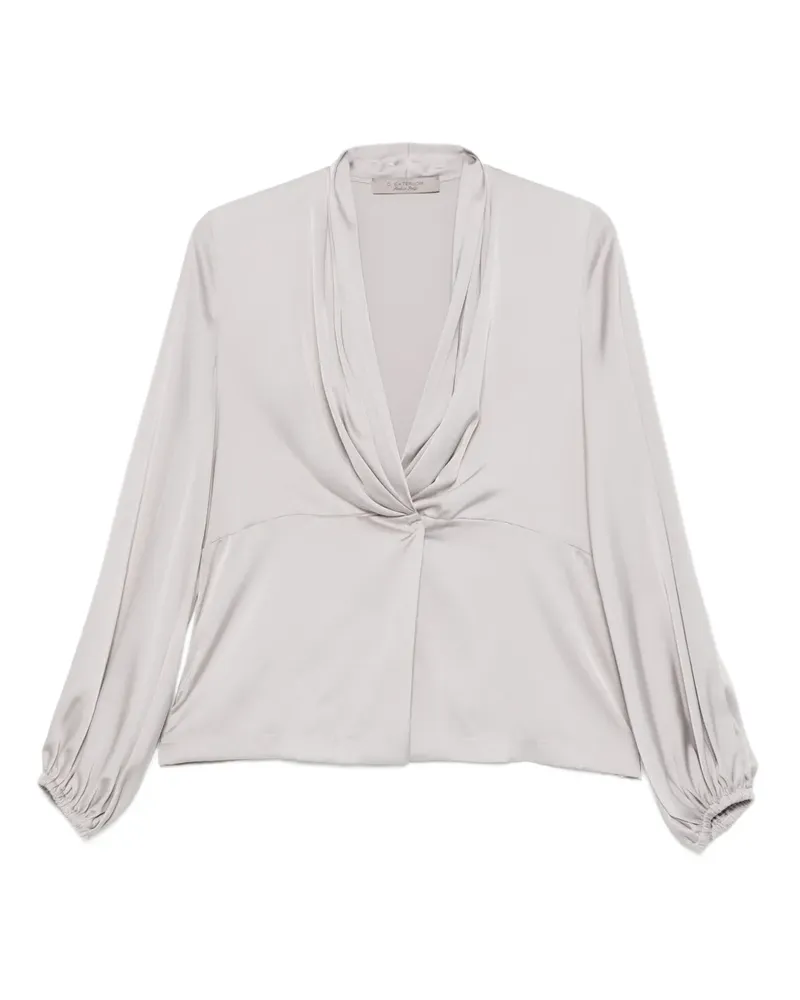 D.EXTERIOR Drapiertes Top - Grau Grau