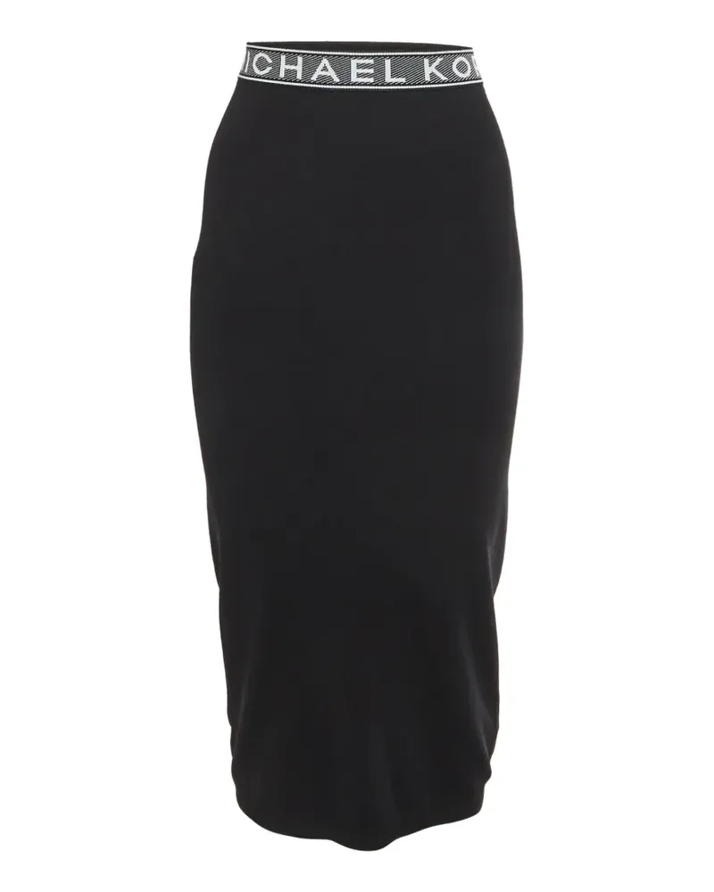 Michael Kors logo-tape stretch knit skirts - Schwarz Schwarz