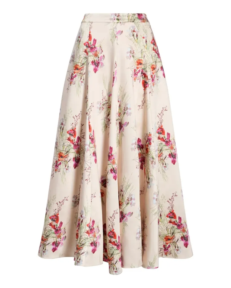 Cinq à Sept Iris Bouquet Hilda Midirock mit Blumen - Nude Nude