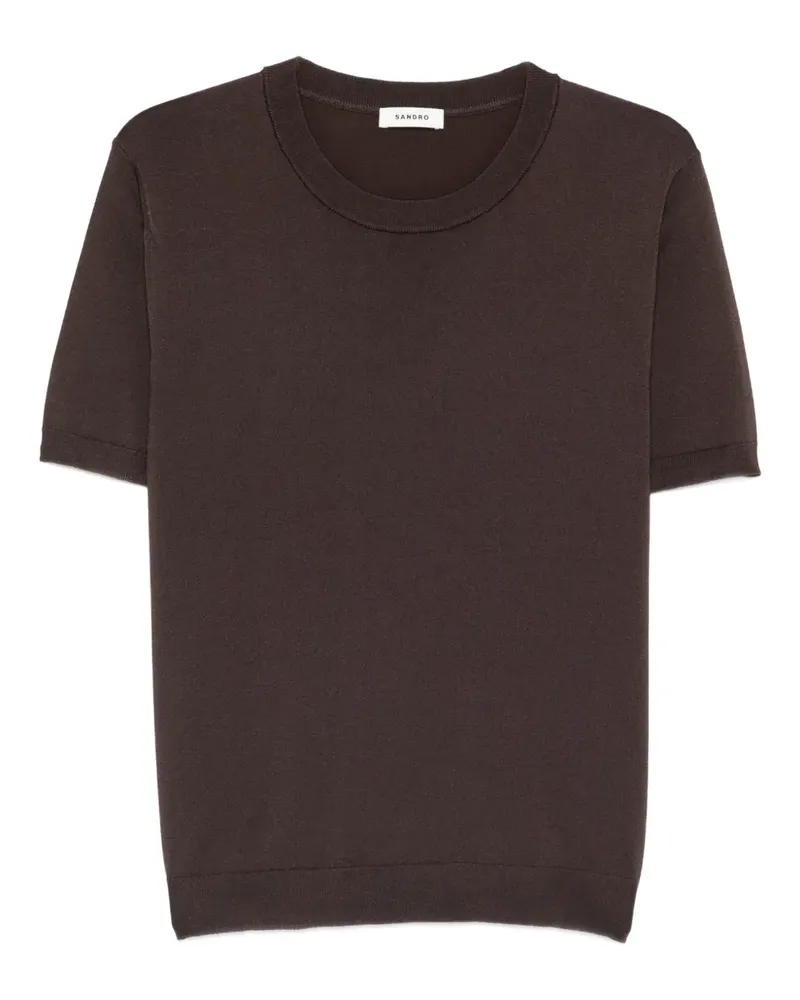 Sandro short-sleeve crew-neck T-shirt - Braun Braun