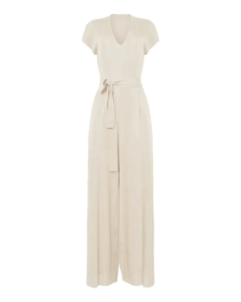 Wolford belted wide-leg jumpsuit - Nude Nude