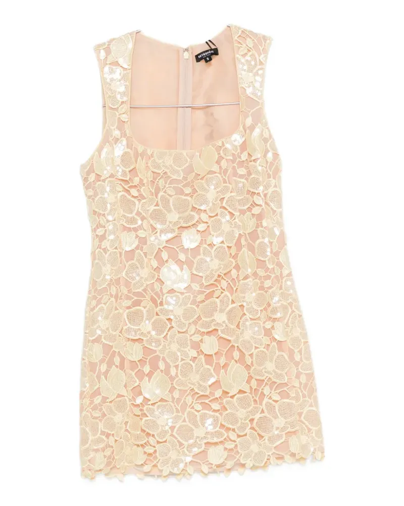 Retrofête Elainy square-neck mini dress - Gelb Gelb