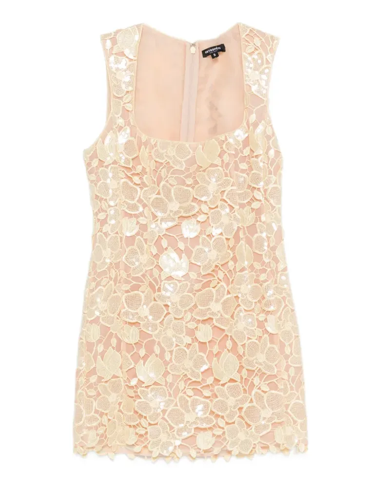 Retrofête Elainy square-neck mini dress - Gelb Gelb