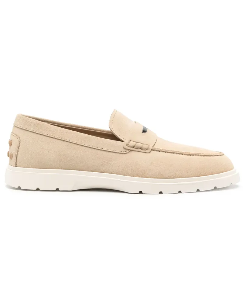 TOD'S Loafer aus Wildleder - Nude Nude