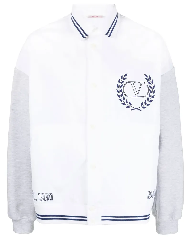 Valentino Garavani Bomberjacke mit VLOGO - Weiß Weiß
