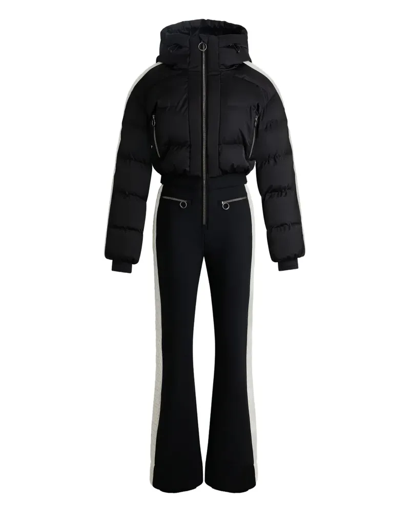 FUSALP quilted panelled ski suit - Schwarz Schwarz