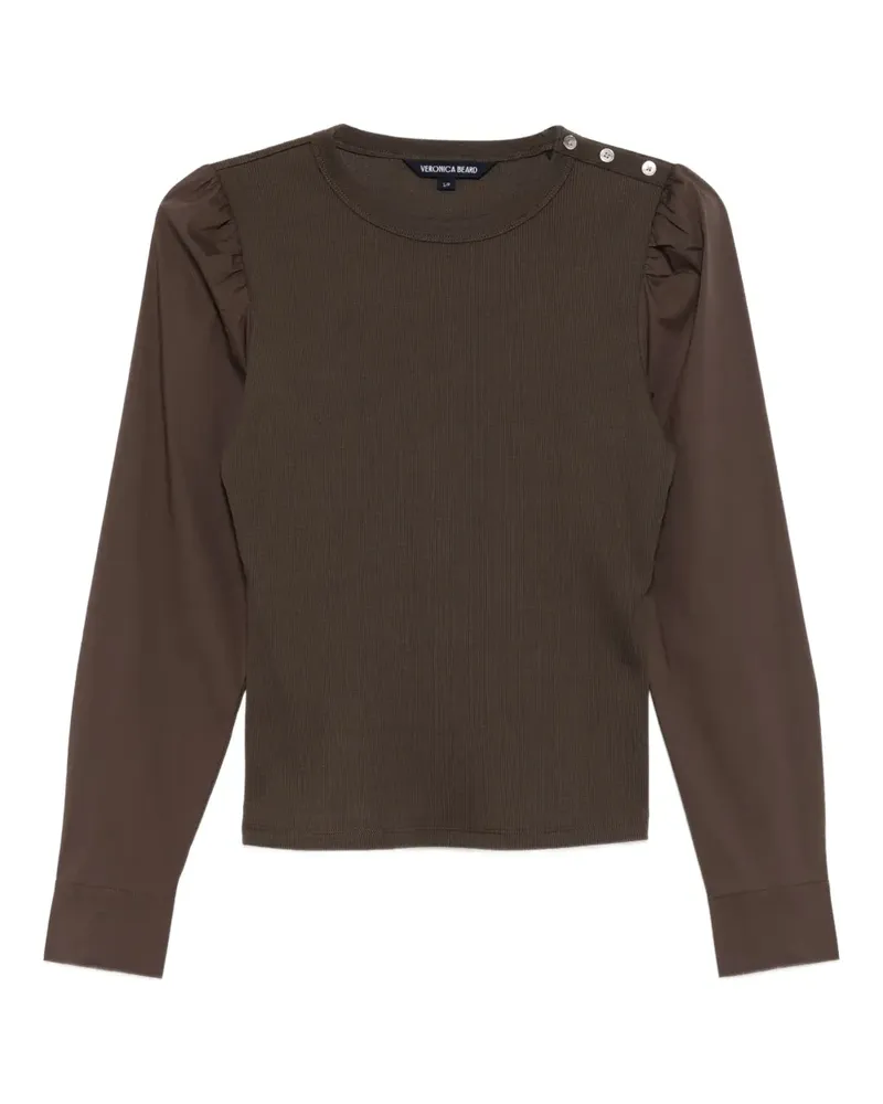 Veronica Beard Fersia Oberteil im Layering-Look - Braun Braun