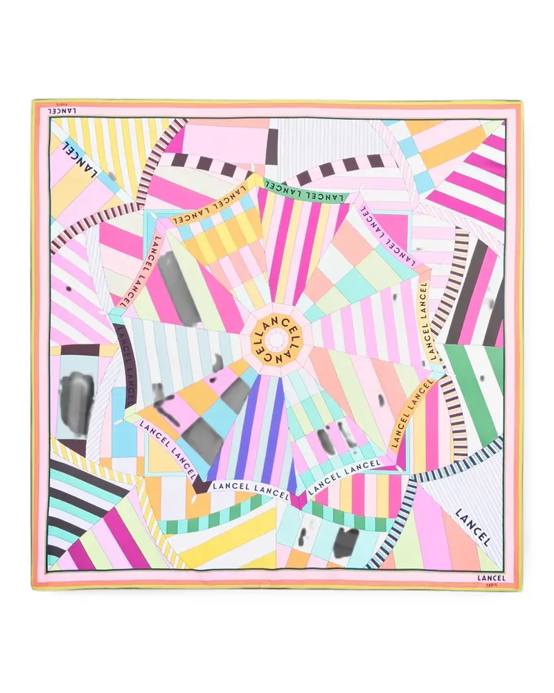 Lancel Haarband mit Print - Rosa Rosa