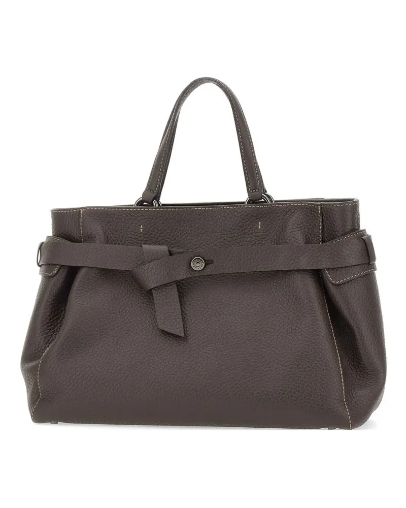Gianni Chiarini Miranda knotted leather tote bag - Braun Braun