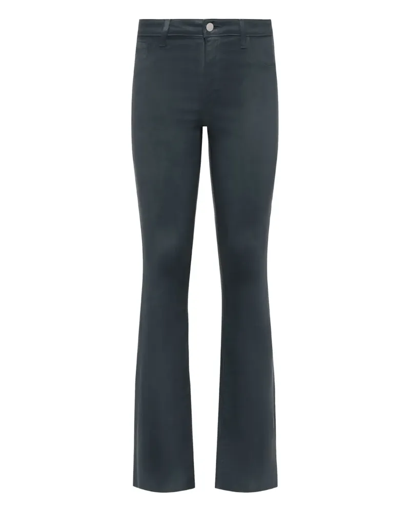 L'Agence Beschichtete Ruth Straight-Leg-Jeans - Grau Grau
