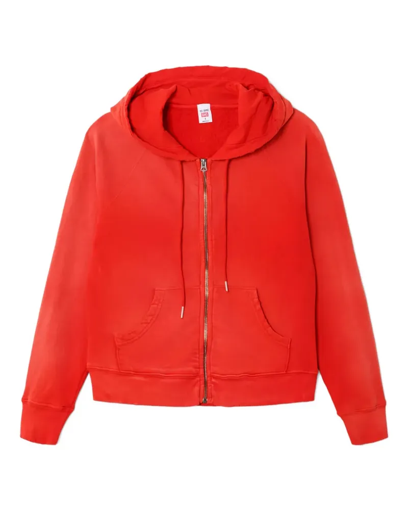 RE/DONE Hoodie mit Reißverschluss - Rot Rot