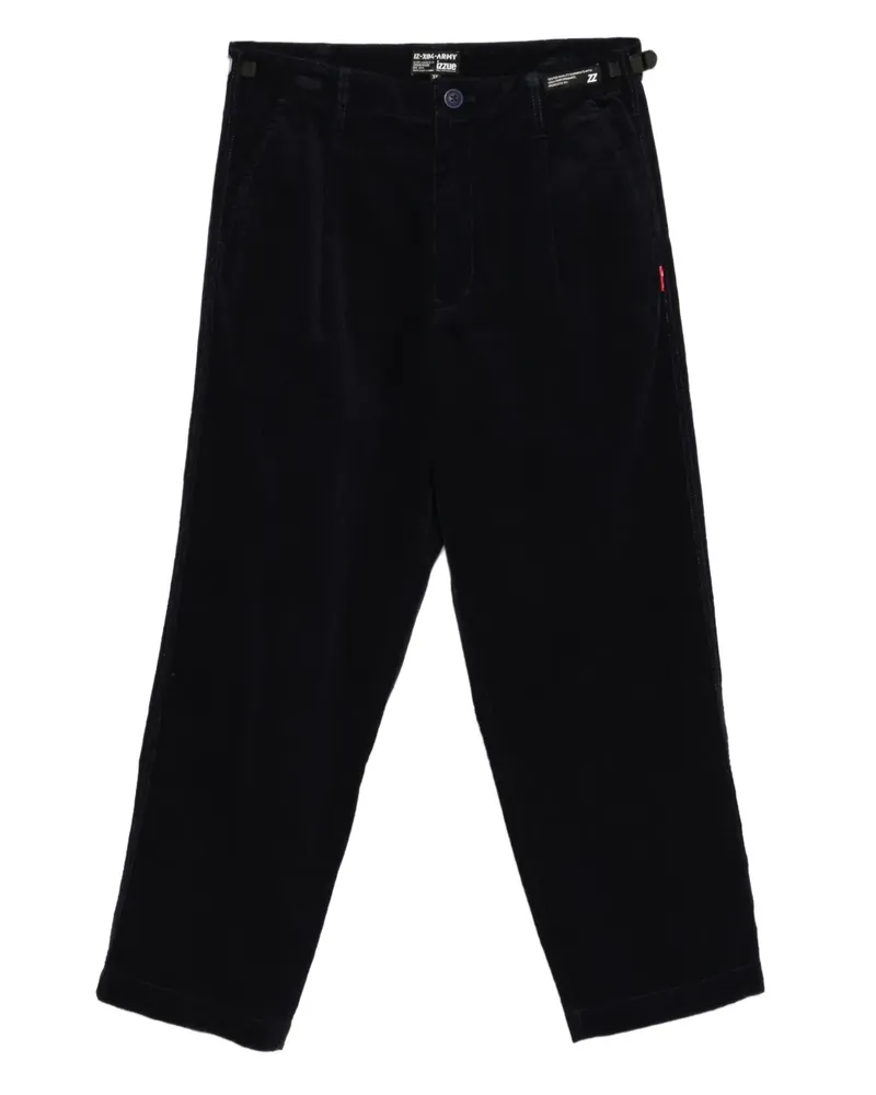 Izzue Hose mit Logo-Patch - Blau Blau