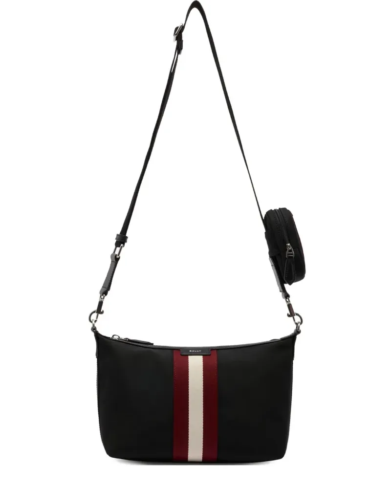 Bally Code Ribbon logo shoulder bag - Schwarz Schwarz