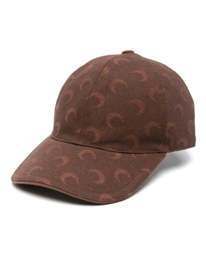 Marine Serre Twill-Baseballkappe aus Moon-Jacquard - Braun Braun
