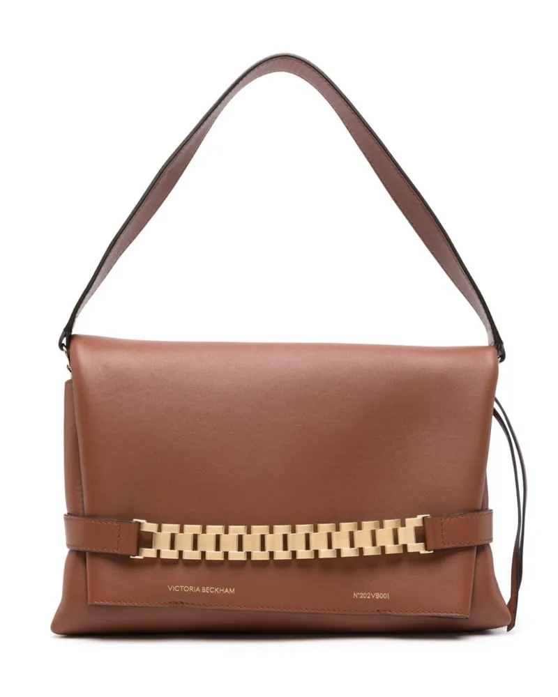 Victoria Beckham Schultertasche mit Kettenriemen Braun