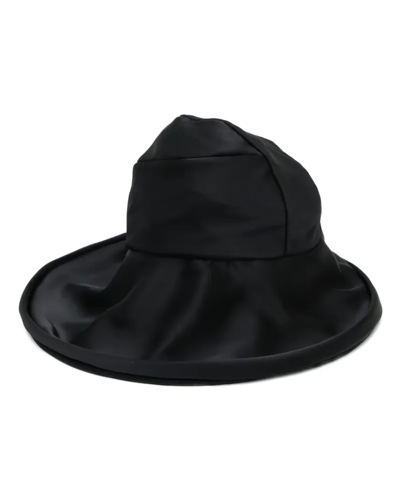 Junya Watanabe Fedora mit Raffung - Schwarz Schwarz