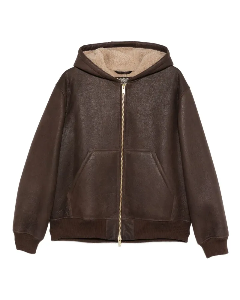 Baracuta Kapuzenjacke mit Reißverschluss - Braun Braun