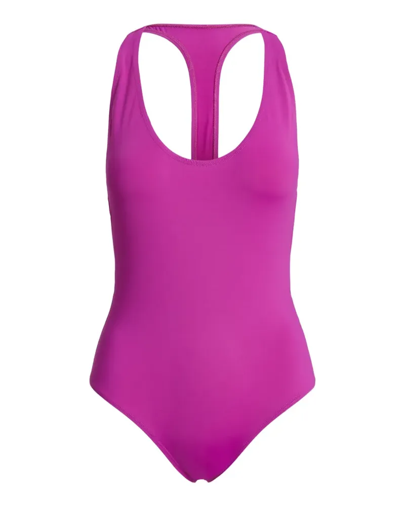 Ralph Lauren Racerback-Badeanzug mit U-Ausschnitt - Rosa Rosa
