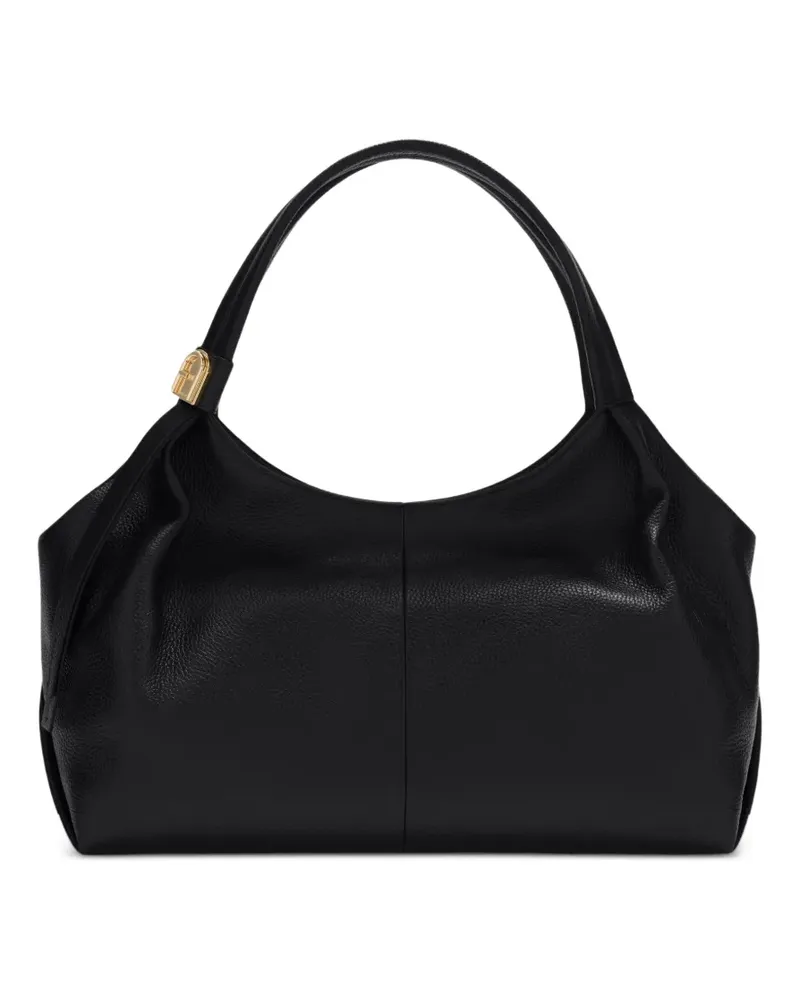 Furla Planeta leather tote bag - Schwarz Schwarz