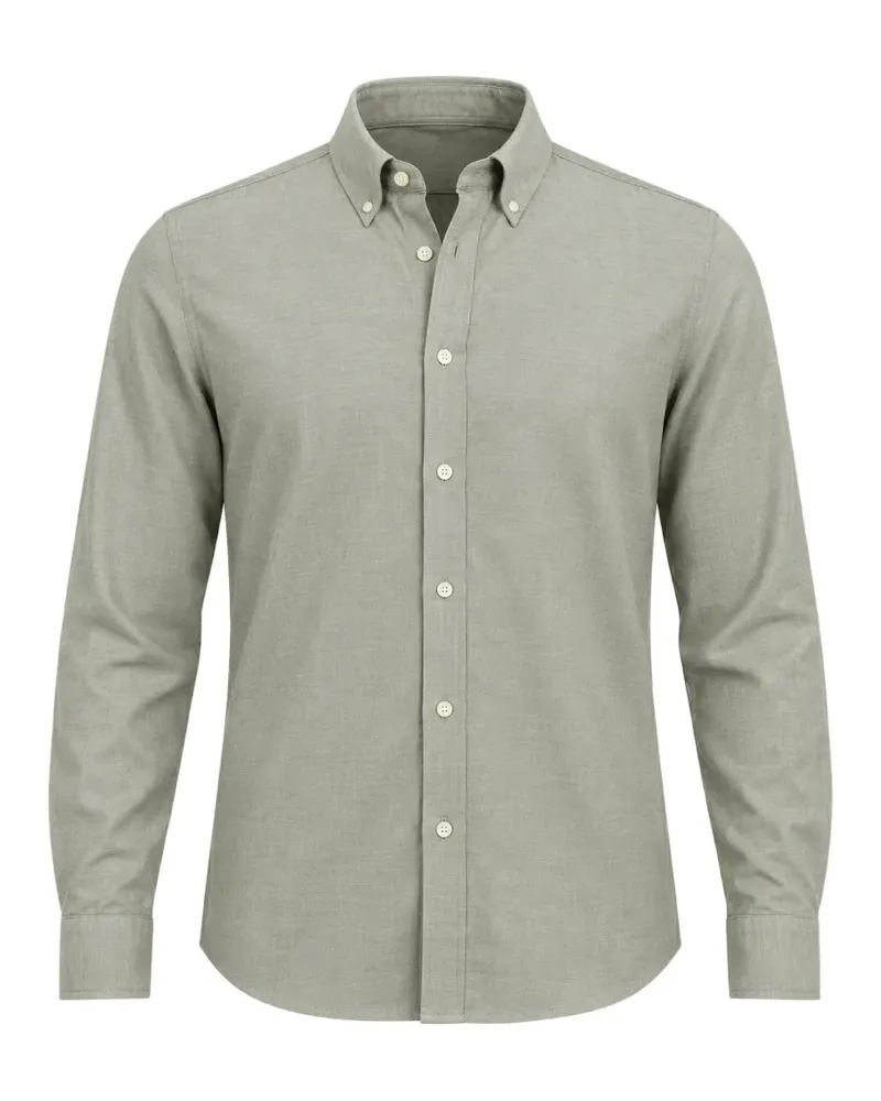 LES DEUX button-down flannel shirt - Grün Grün