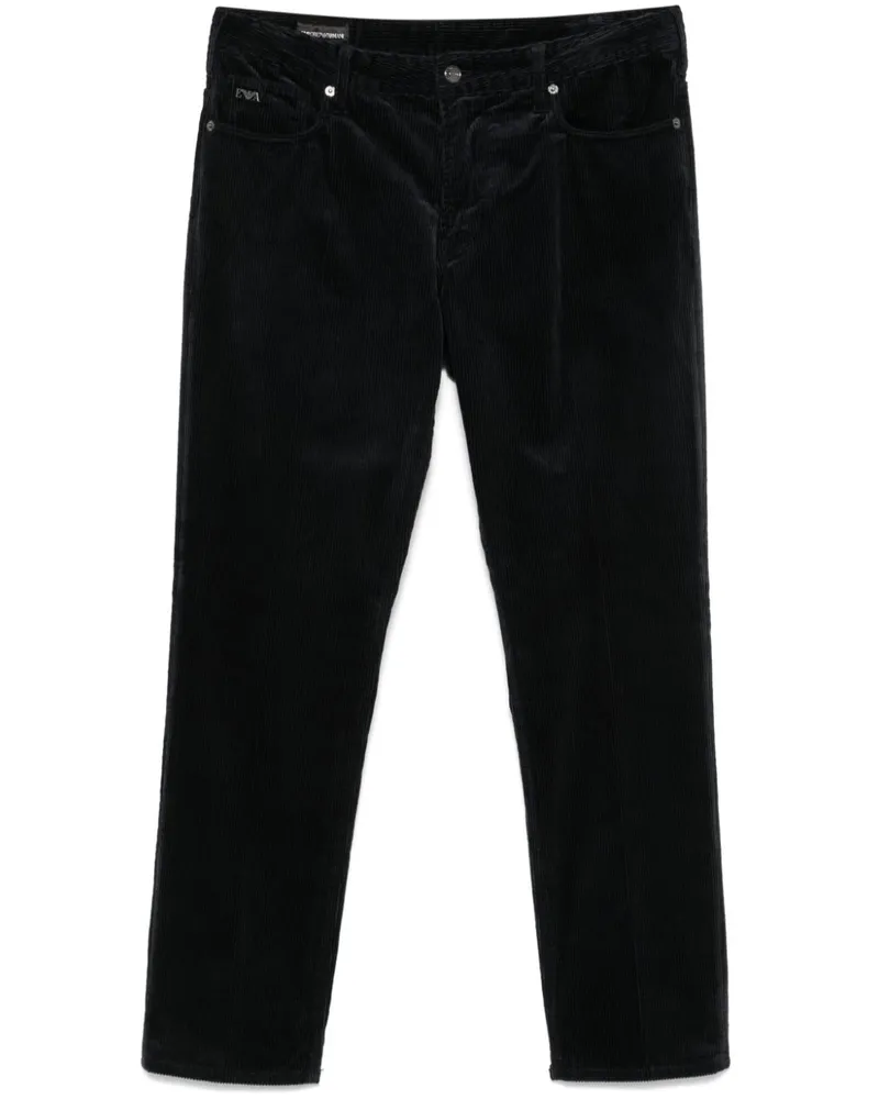 Emporio Armani Hose aus Cord - Blau Blau