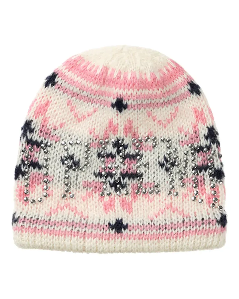 Supreme Being Beanie mit Nieten - Nude Nude