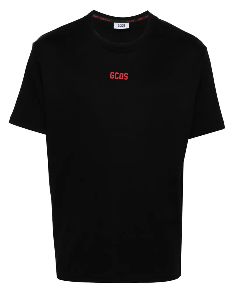 GCDS T-Shirt mit Logo-Print - Schwarz Schwarz