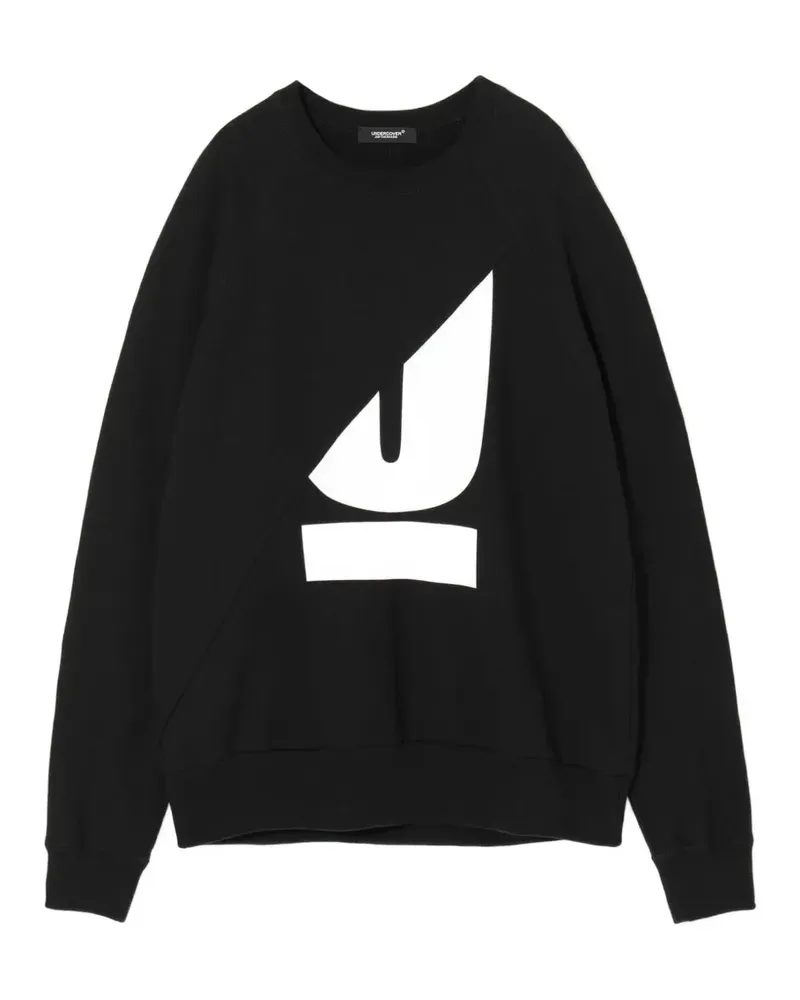 Undercover logo-print raglan-sleeve sweatshirt - Schwarz Schwarz