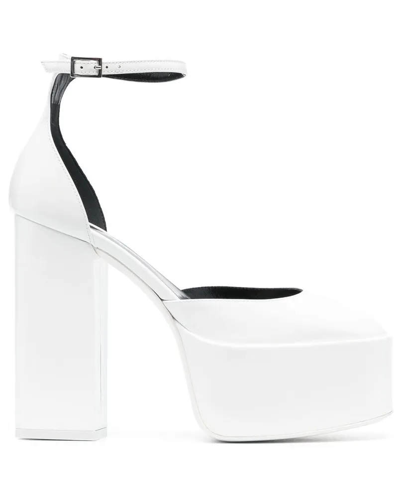Paris Texas Jane Pumps mit Plateau 130mm - Weiß Weiß