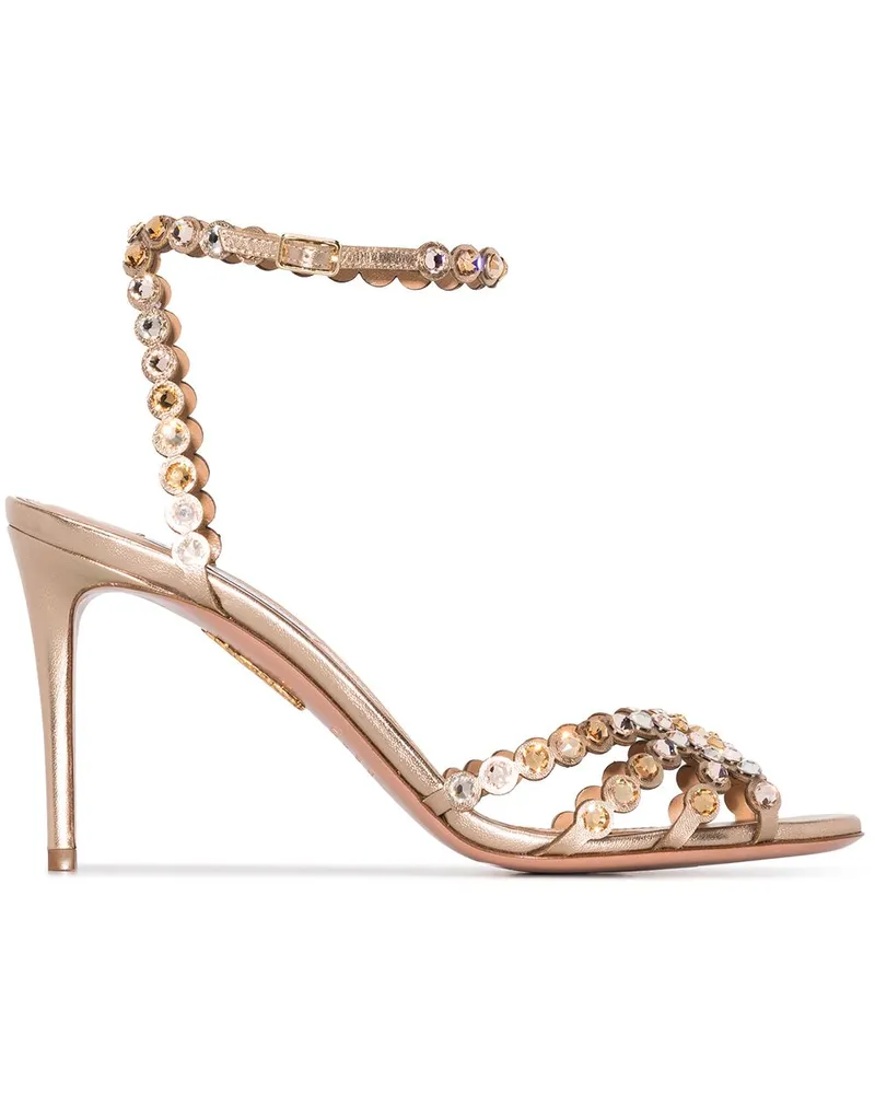Aquazzura Tequila Sandalen 85mm - Gold Gold
