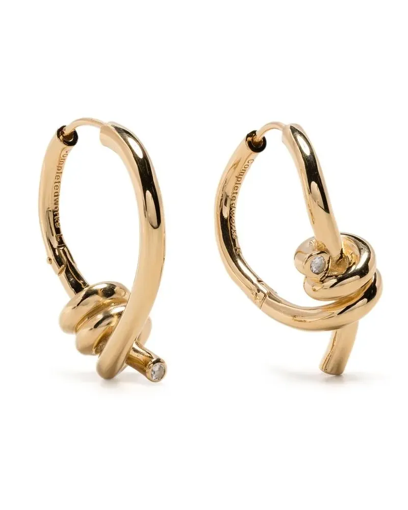 Completedworks Creolen mit Knotendetail - Gold Gold