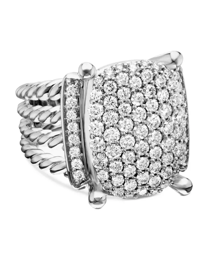 David Yurman Wheaton Ring mit Diamant 16,7mm - Silber Silber