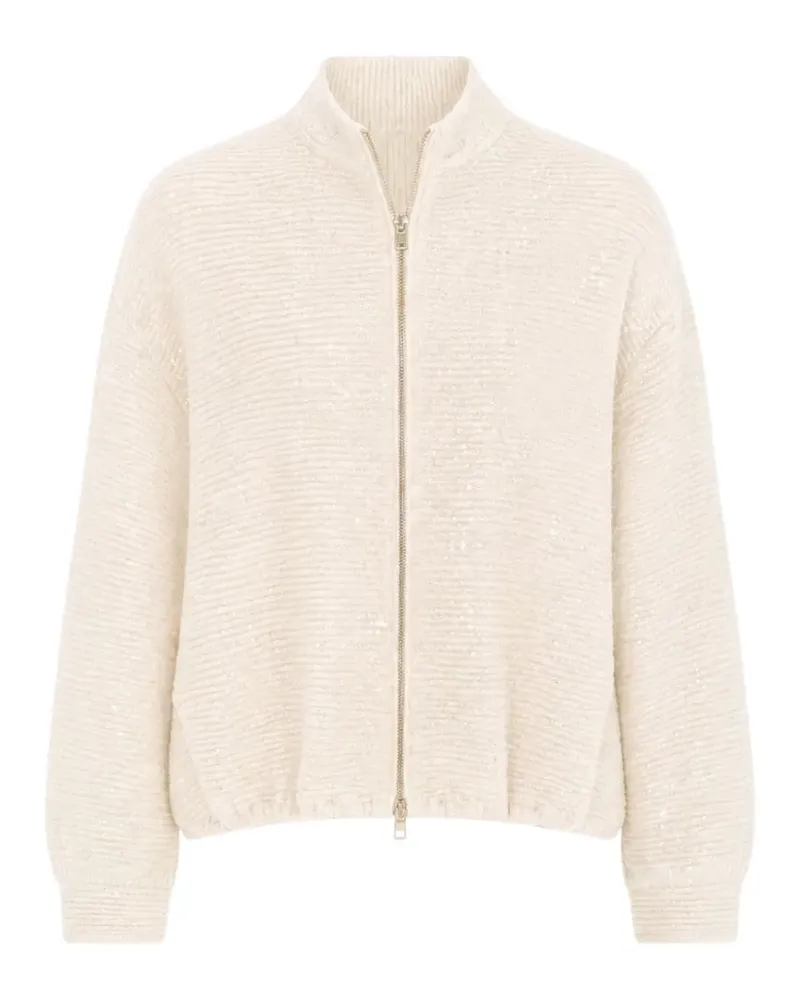 Herno Bomberjacke mit Pailletten - Nude Nude
